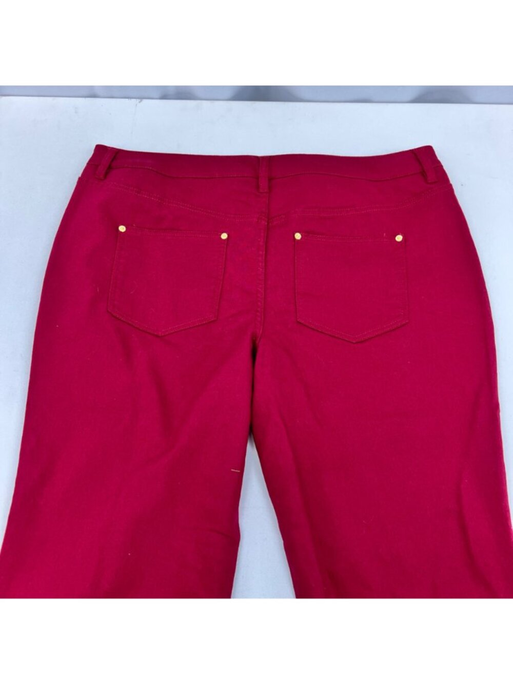 C Wonder Womens Bootcut Jeans Raspberry High Rise Size 20WP - Picture 6 of 9